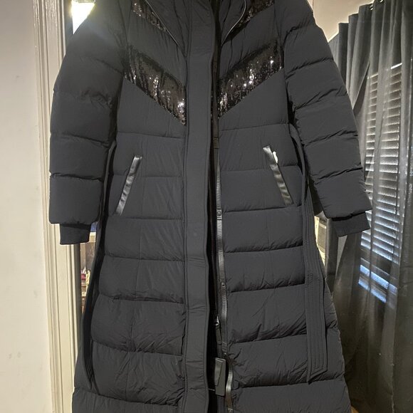 🔥🔥NWT Mackage Adina Down Long Winter Coat With Sequins! Gorgeous!! - Picture 9 of 16